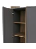 MCW Schrank P43, Rivera-Eiche-Optik, dunkelgrau