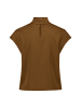 Zero  Satin-Bluse mit Kragen in Monk's Robe