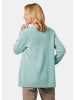 GOLDNER Kurzgröße:  Strickjacke Langarm Cardigan aus Merino in jade / melange