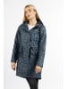 Schmuddelwedda Regenjacke Mit Leo-Print in Blau Grau Schwarz Leo