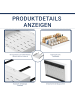 Home Nature Wohnkonzept 2er-Pack Teleskopschublade ausziehbar in Weiß 32-52x53x6 cm