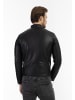 DreiMaster Vintage Lederjacke Im Biker Stil in Schwarz