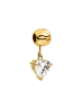 PURELEI Charm LEI White Heart Gold
