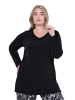 Ulla Popken Longshirt in schwarz