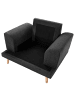 Beliani Sessel KILDAL in Schwarz - (W) 114 x (H) 90 x (L) 96 cm