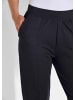 GOLDNER Kurzgröße:  Freizeithose Elastische Jogpants im Doppelpack in marine / schwarz