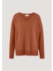 Hessnatur Strick Pullover in rotorange