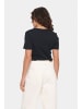 SAINT TROPEZ T-shirt AsterSZ Gerade Passform in Black