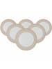 Ritzenhoff & Breker 6er Set Speiseteller Geo ø 27 cm in beige
