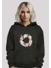 F4NT4STIC Hoodie Rosa Blumenkranz in schwarz