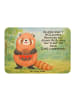 Mr. & Mrs. Panda Magnet Roter Panda Design mit Spruch in Weiß
