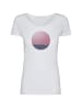 GreenBomb T-Shirt Nature Lonely Sea in Weiß