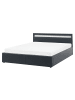 Beliani Doppelbett ARMELLE in Schwarz - (W) 168 x (H) 83 x (L) 216 cm