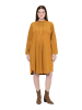 Ulla Popken Midikleid in goldbraun