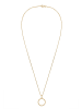 Elli Halskette 925 Sterling Silber Kreis, Geo in Gold