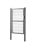 SONGMICS Gartentor Patya in Grau - (B)106 x (H)230 x (T)6 cm