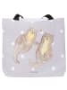 Mr. & Mrs. Panda Tote Bag Otter Hände halten ohne Spruch in Grau Pastell