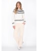 DreiMaster Women Sweater in offwhite navy