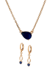 faina Women Jewelry Set in rose gold navy