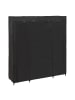 5five Simply Smart Doppelte Textilkleiderschrank DRESSY mit 2 Regalen in Schwarz, 45 x 165 x 155 cm