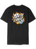 Santa Cruz T-Shirt "Flaming Dice Dot Chest T-Shirt" in Schwarz