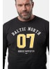 Men Plus Kurzarm T-Shirt in schwarz