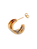 usha WHITE LABEL Women Hoop Earrings in Rose Gold Silver