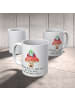 Mr. & Mrs. Panda Tasse Marienkäfer Fliegenpilz mit Spruch in Weiß