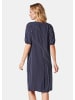 GOLDNER Kurzgröße:  Kleid in weich fallender Qualität in marine / weiß / gestreift