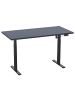 VCM  Schreibtisch höhenverstellbar Lona 140x50 in Schwarz / Anthrazit