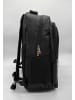 EGOMAXX Gepolsterter Rucksack Carbon Optik Design Backpack in Schwarz-3