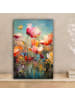MuchoWow Leinwand Bilder Bunte Blumen