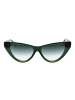 Ana Hickmann Frauen Sonnenbrille Katzenauge Grün