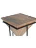 Giner y Colomer Ecktisch aus Metall und Holz in Brown