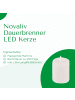 Novaliv LED Kerze Outdoor 10x weiß Grablichter LED mit Batterie Dauerkerze LED in Weiß