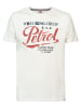 Petrol Industries T-Shirt mit Logo in Weiß