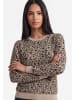 faina Women Plus Size Longsleeve in Khaki Leopard