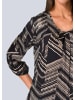 Alba Moda Kleid mit grafischem Druck in schwarz