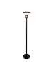 näve LED Solarstehleuchte "NORA" in schwarz - (L)21cm x (B)21cm x (H)139cm