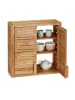 relaxdays Wandschrank in Natur - (B)56 x (H)56,5 x (T)21 cm