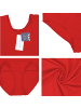 Aquarti Aquarti Damen Ballett Trikot Kurzarm Tanz-Body in rot