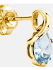 Diamant L'éternel Ohrstecker aus 375 Gelbgold mit Topas