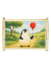 Mr. & Mrs. Panda Tablett Pinguin Luftballon Design ohne Spruch in Weiß