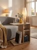 KADIMA DESIGN Beistelltisch 50x50x30 cm Holz Design Anstelltisch Sofa, in Sonoma