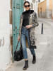 Heine Shirtjacke in sand-schwarz-bedruckt