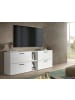Inn.Furn TV-Lowboard in weiß und Artisan Eiche, Fernsehtisch 176 cm hängend / stehend