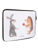 Mr. & Mrs. Panda Notebook Tasche Hase Igel ohne Spruch in Weiß