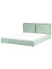 Beliani Doppelbett BAJONNA in Grün/Schwarz - (W) 200 x (H) 94 x (L) 235 cm