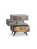relaxdays Kommode in Grau - (B)60 x (H)60 x (T)40 cm