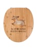 Mr. & Mrs. Panda WC Sitz Hund Dackel mit Spruch in Braun